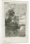 Two fishermen in a boat by Fredericus Jacobus van Rossum du Chattel