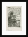 Two fishermen in a boat by Fredericus Jacobus van Rossum du Chattel