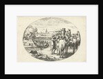 Siege of a city, Jan van Huchtenburg by Adam Frans van der Meulen