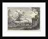 Italian landscape with face on a city, Willem van de Lande by Adriaen van Nieulandt I