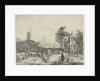 Village with inn and windmill, S. Le Masurier by Jan Brueghel II