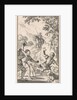 Sancho pelted with stones by shepherds by Pieter Mortier