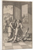 Mahomed falls into raptures at the feet of his wife Kadiga by Timotheus ten Hoorn