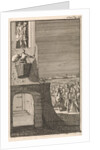 Don Clarazel is lifted in a laundry basket by Nathanael Holbeex