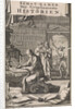 Scholar writing in his study, Jan Luyken by Jan Claesz ten Hoorn