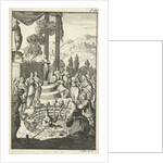 Eliza undergoes the test in chastity source of Mauritania, Jan Luyken by Jan Claesz ten Hoorn