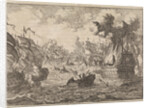 Battle of Cape La Hogue, 1692 by Pieter van der Aa I