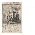 Carriers of a sedan, Caspar Luyken by Anonymous