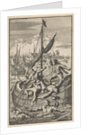 Pietro Ciacconne wins a boat from the people of Leiden, 1574 by Jan Luyken
