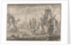 Battleship between Turkish warships and the ships of the Knights of Malta by Johann David Zunnern