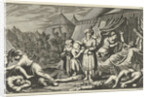 King of Ormus attacked and slain in a tent camp by Jan Luyken