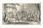 Monkeys attack a coach by Jan Luyken