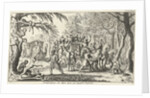Monkeys attack a coach by Jan Luyken