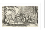 Monkeys attack a coach by Jan Luyken