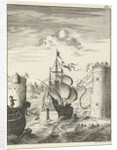 Conquest of Damietta and sailing on the chain by Jan Luyken