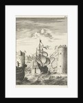 Conquest of Damietta and sailing on the chain by Jan Luyken