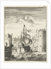 Conquest of Damietta and sailing on the chain by Jan Luyken