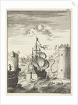 Conquest of Damietta and sailing on the chain by Jan Luyken