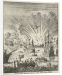 Sea Battle between Dutch and Spanish ships off the coast of Goa India by Jan Luyken