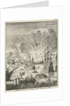 Sea Battle between Dutch and Spanish ships off the coast of Goa India by Jan Luyken