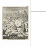 Sea Battle between Dutch and Spanish ships off the coast of Goa India by Jan Luyken