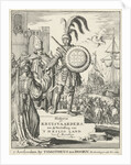 Knight with the coat of arms of Jerusalem by Timotheus ten Hoorn