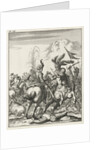 Emperor Conrad III cleaves in a cavalry skirmish a Saracen by Timotheus ten Hoorn