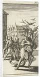Sin chased by three men by Abraham Boekholt