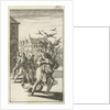 Sin chased by three men by Abraham Boekholt