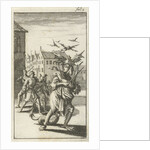 Sin chased by three men by Abraham Boekholt