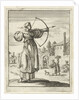 Woman shooting with bow and arrow by Pieter Arentsz II
