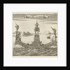 Royal vessel with 120 rowers to Siam by Aart Dircksz Oossaan