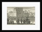Procession at the exit of the sultan and his retinue by Charles Angot