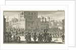 Procession at the exit of the sultan and his retinue by Charles Angot