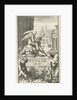 Father Time pointing woman on monuments by Joannes Wolters