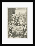 Father Time pointing woman on monuments by Joannes Wolters
