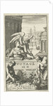 Father Time pointing woman on monuments by Joannes Wolters