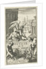 Father Time pointing woman on monuments by Joannes Wolters