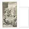 Father Time pointing woman on monuments by Joannes Wolters