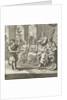 Farmer speaks with an olive branch in hand to the prince and his advisers by Aart Wolsgrein