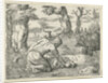 Simson find honey in the dead lion by Cornelis Massijs