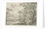 Jacob and the men of Haran at the well by Claes Jansz. Visscher II