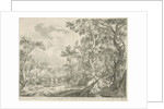 Jacob and the men of Haran at the well by Claes Jansz. Visscher II
