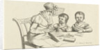 Woman and two children by Jacob Ernst Marcus