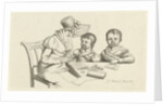 Woman and two children by Jacob Ernst Marcus