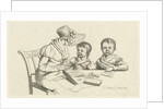 Woman and two children by Jacob Ernst Marcus