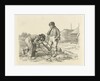 Sawing and a standing boy by Jacob Ernst Marcus