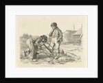 Sawing and a standing boy by Jacob Ernst Marcus