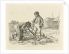 Sawing and a standing boy by Jacob Ernst Marcus