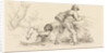 Study Sheet with a sleeping woman and an angler by Jacob Ernst Marcus
